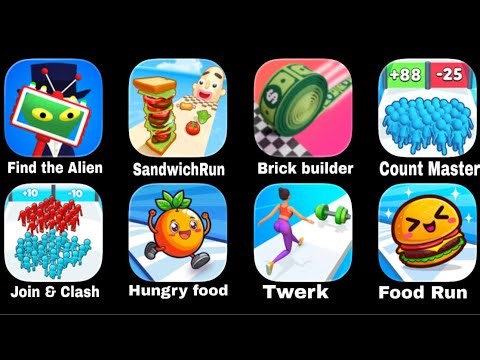 Find The Alien & Sandwich Run & join & Clash Food Run & Hungry Food Gameplay 