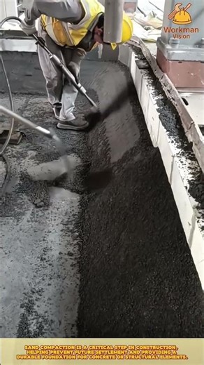 Compacting Sand Base for Strong Construction Foundation