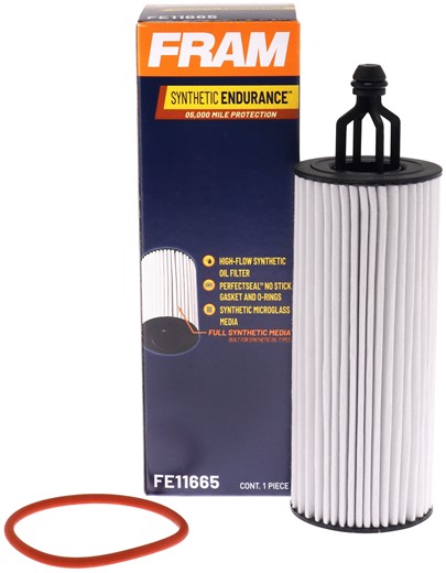 FRAM Synthetic Endurance Premium Oil Filter, FE11665, 25K mile Replacement Filter for Select Dodge and Jeep Vehicles