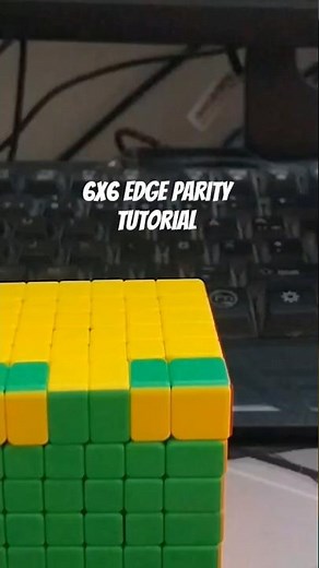 How to solve 6x6 edge parity🤔 #shorts #parity
