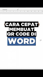 1M views · 9.6K reactions | Cara Cpt Buat QR Code Di Word | Rozi Lubis | Facebook
