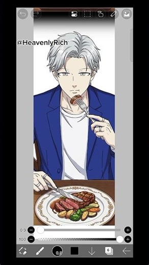 How i draw a webtoon character in Ibispaintx #anime #shorts