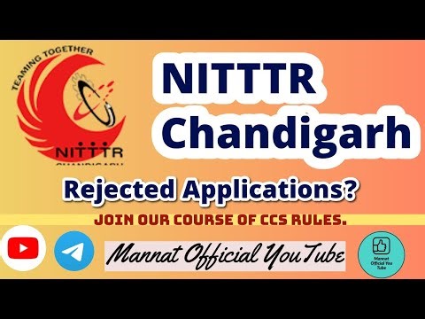 NITTTR Chandigarh Rejected Applications 🔥 #nitttrchandigarh #aso #mts 