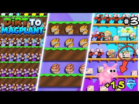 WE GOT PIGLET LEASH! | Dirt To Magplant #3 | GrowTopia 2026!