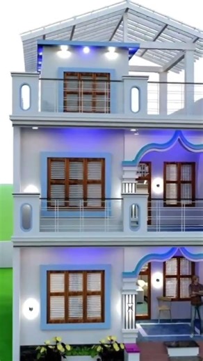Village House 🏡 Design #elevation #frontelevation #house #housedesign #home #song #hindisong #3d