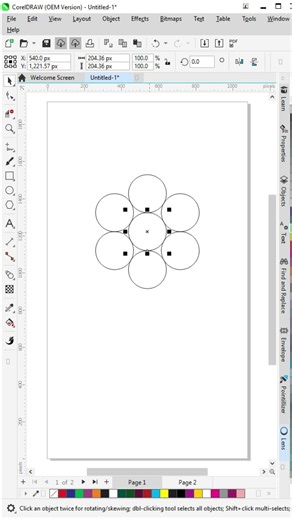 🌟 Creating Floral Geometry in CorelDRAW!