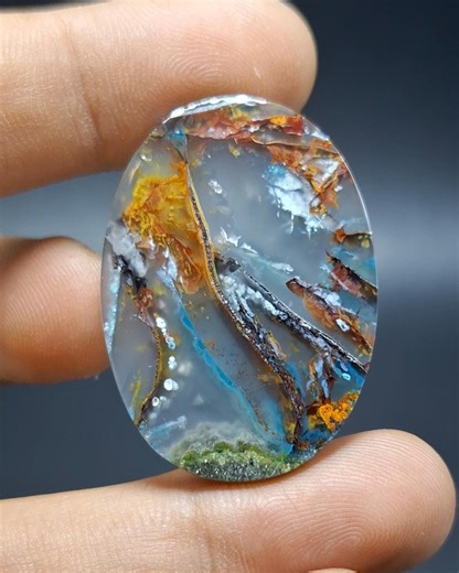 Chrysocolla Native Copper Spider - Confetti Chrysocolla - Aquadite - Etsy