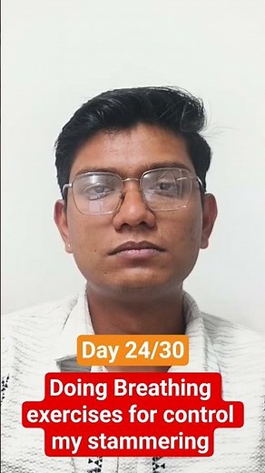 day 24/30 This reduces stammer while talking