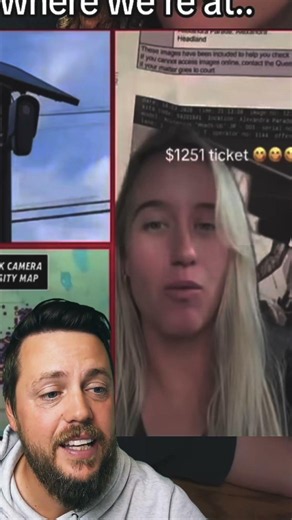 she got a $1251 ticket for that?!