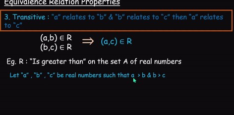 Equivalence relations and their properties
