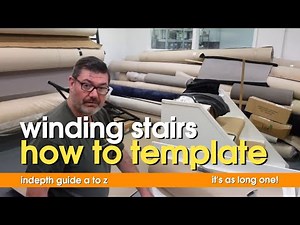 How to template kite shaped stairs or winding stairs for a carpet runner