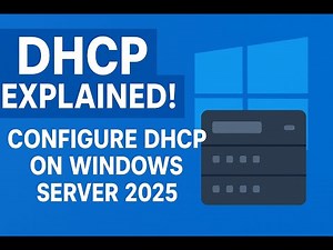 DHCP Explained ! Configure DHCP on Windows Server 2025 (Step By Step Configure Server & Client)