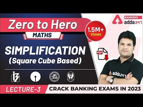 Square Cube Simplification Tricks in Maths | Adda247 Banking Classes | Lec-3