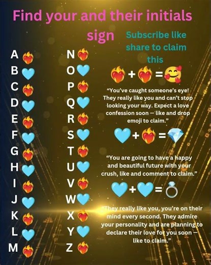 find your and their initial #destinedtogether #initials #loveenthusiast #lifepartner #soulmatematch