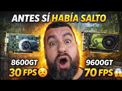 👉 Antes cada generación DUPLICABA los FPS | 8600GT vs 9600GT