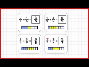Add fractions with the same denominator (within 1) | Fractions | Year 3