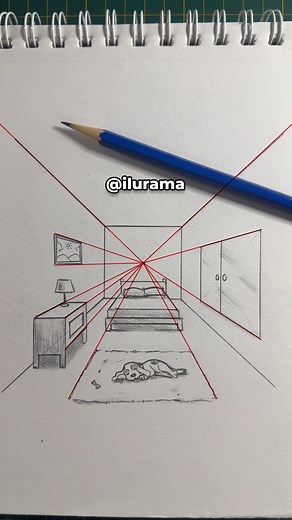 757K views · 11K reactions | Cómo dibujar una habitación #dibujo #arte #tutorial #drawing #art | Ilurama | Facebook