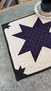 ✨Stitch a little spooky into your home this season! Our Halloween Table Runner Kit has everything you need to make a quilted runner that’s frightfully festive. 🕸️🎃 https://shop.polkadotchair.com/collections/polka-dot-drops-monthly-kit/products/bitty-bats-and-stars-quilted-table-runner-kit | Polka Dot Chair