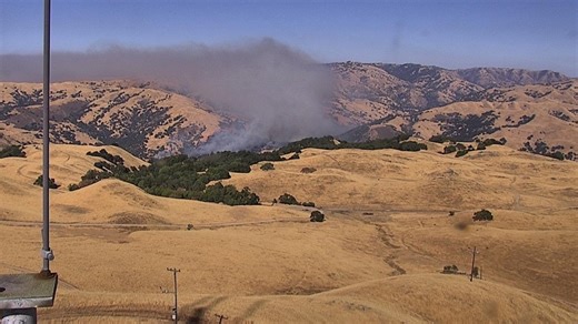 Fires burn across Bay Area
