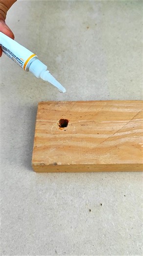 Wood Hole Repair – Satisfying DIY Trick #diy #crafts #funny