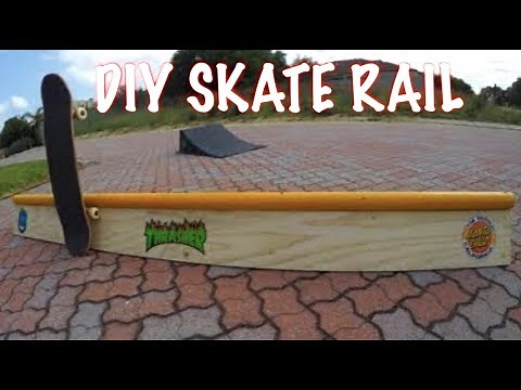 HOW TO MAKE A CHEAP DIY SKATE RAIL