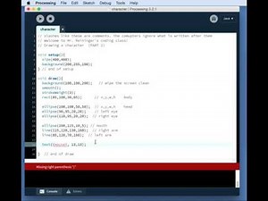 3. Making a character in Processing (Part 2)