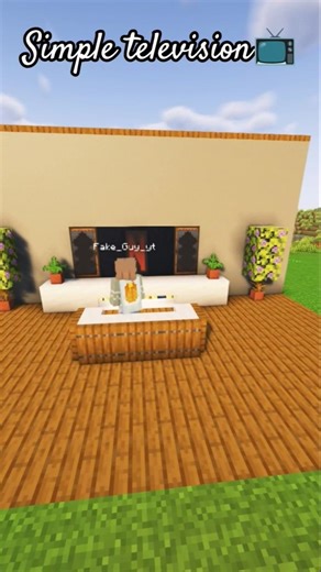 minecraft simple television📺 #minecraft #build