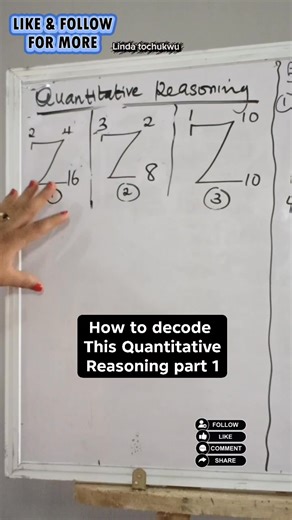 How to decode This Quantitative Reasoning part 1 #QuantitativeReasoning #mathstutor #mathematics #maths #mathtips #mathteacher #learnmath #quickmath #educationreels | Linda Tochukwu