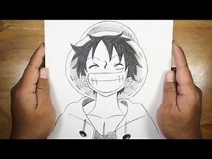 How to draw Luffy (One Piece) | Luffy Drawing Step by Step | Easy Drawing Ideas for Beginners