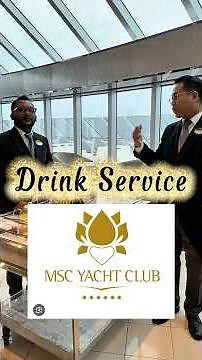 Drink of the Day in the Top Sail Lounge in the MSC Seascape Yacht Club