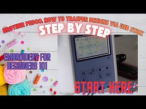 Brother PE900: How to Transfer Designs via USB Stick, Step by Step