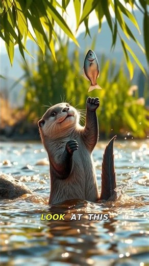 Playful Otter Adventure! 🦦 #WildlifeFun
