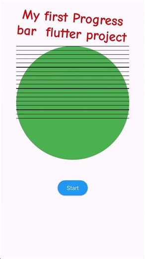 my first Progressbar flutter project #ui #flutter