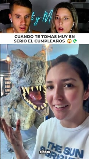 You're asked to make a T-Rex piñata for a birthday and you create this madness