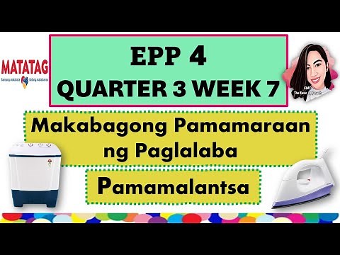 EPP 4 QUARTER 3 WEEK 7 MATATAG CURRICULUM #epp4quarter3week7