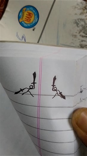 flipbook fight 🤜🤛 #flipbook #remix #flip #art #avee_player #funk #music #shorts