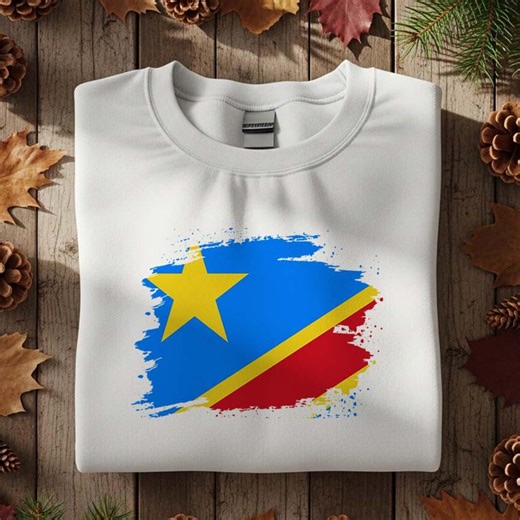 Democratic Republic Flag PNG | High-resolution Printable (digital Download) - Etsy