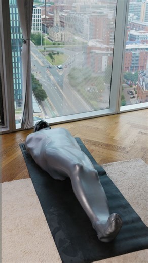 Athlatex on Instagram: "My first time in a silicone sleepsack! A big thanks to @furrjoi001 for letting me try out this stunning silver silicone hood and sleepsack combination 🩶 Use discount code 'athlatex' for $20 off on Furrjoi.com! #silicone #latex #rubber"