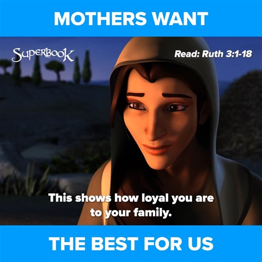Ruth listened to Naomi's advice! She trusted her mother-in-law to know what was best for her. 💪🏾💪🏾💪🏾 📌 Do you want more kids across the globe to learn more about inspiring Bible characters? Help us translate Superbook into different languages to reach more children. Tap here to know how you can give: https://go.cbn.com/superbook-fb-give 🤍 . . . . . SUPERBOOK Bringing Bible Stories and Jesus' love to kids everywhere Series App Academy Outreach | Superbook
