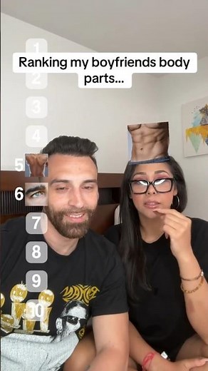 Ranking my boyfriend body parts 🤣 #shorts