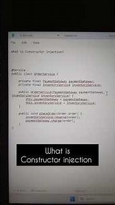 Advanced Java Interview Questions 2025 | What is Constructor Injection in Spring?#javainterview#java