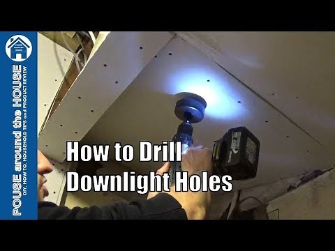 How to Drill Downlight Holes. LED Downlighter Fit & Installation.