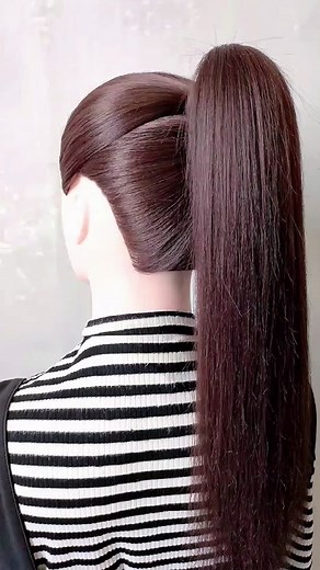 Stunning High Ponytail Hairstyle for Long Hair