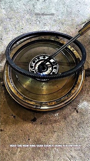 How to Install a Flywheel Ring Gear#shorts #satisfying #repair #restoration #welding #working