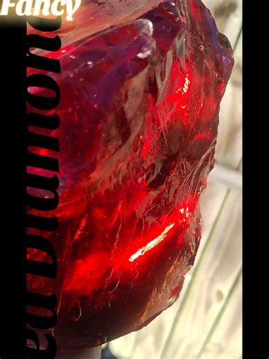 11,500 ct Raw Rare Fancy Red Diamond. All Natural. #conflictfreediamonds #rawdiamond #gainwealth #diamondbroker #reddiamonds