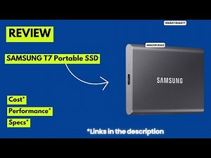 Samsung T7 1TB Portable SSD Review | Fastest External Storage for Gaming, Video | HOLIDAY DEALS