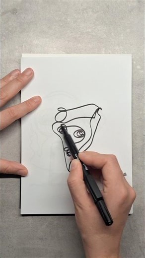 Drawing a pizza slice in one line #art