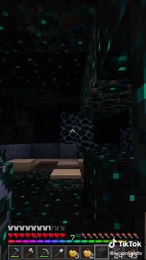 Hiding from the warden #minecraft #warden #minecraftwarden #deepdark #minecraftdeepdark