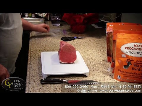Con Yeager Spice Company Jerky Kit Demonstration