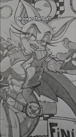 Rouge the bat and Rogue mash up. displaying my art style and having fun with it. #sonic #rogue